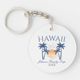 Hawaii Family Vacation Photo Key Ring