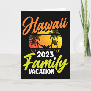 Hawaii Family Vacation Surfing Surfer Hawaii  Card
