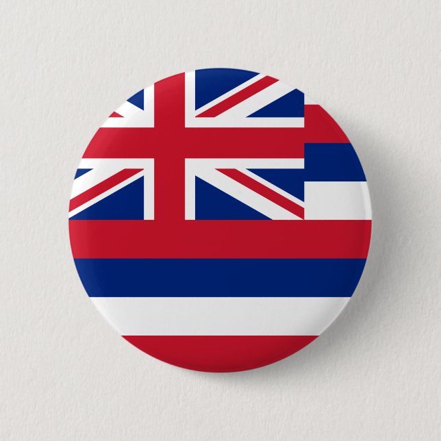 Hawaii Flag 6 Cm Round Badge (Front)