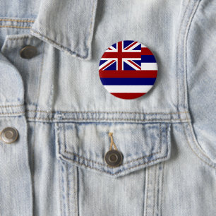 Hawaii flag 6 cm round badge
