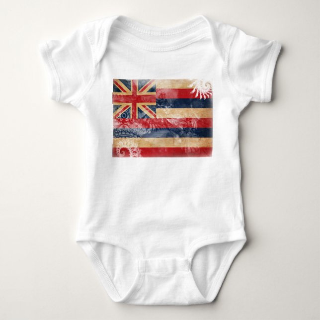 Hawaii Flag Baby Bodysuit (Front)