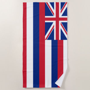 Hawaii Flag Beach Towel