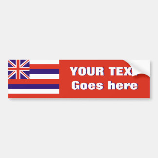 Hawaii Flag: Create Your Own Bumper Sticker