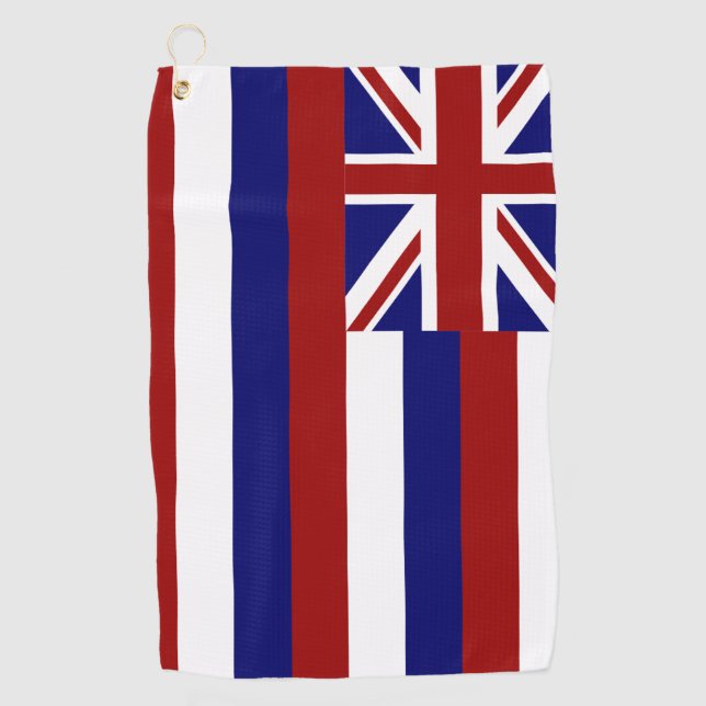 Hawaii flag golf towel (Front)