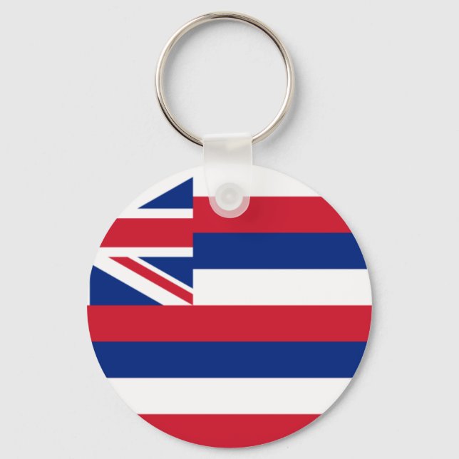 Hawaii Flag Key Ring (Front)