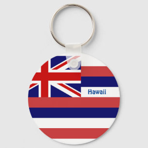 Hawaii Flag Key Ring