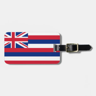 Hawaii flag luggage tag
