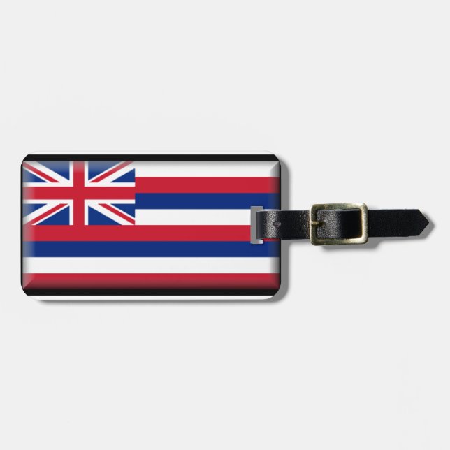 Hawaii Flag Luggage Tag (Front Horizontal)