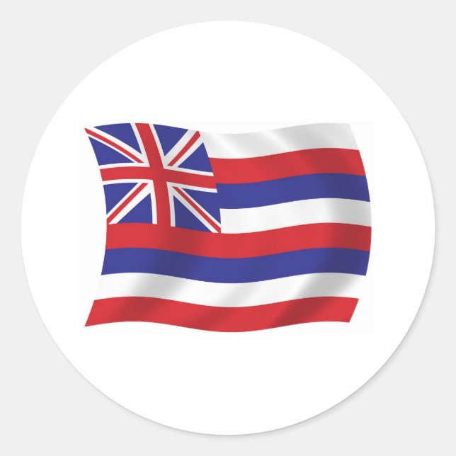 Hawaii Flag Sticker (Front)