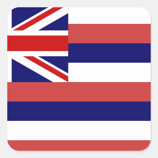Hawaii Flag Sticker (Front)