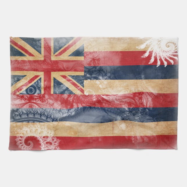 Hawaii Flag Tea Towel (Horizontal)