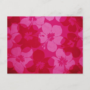Hawaii flower postcard