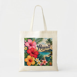 Hawaii Flowers Tote Bag