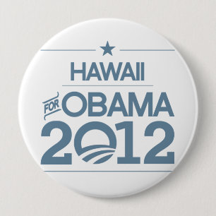HAWAII FOR OBAMA 2012.png 10 Cm Round Badge