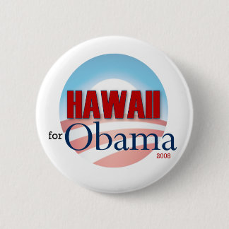 Hawaii for Obama 6 Cm Round Badge
