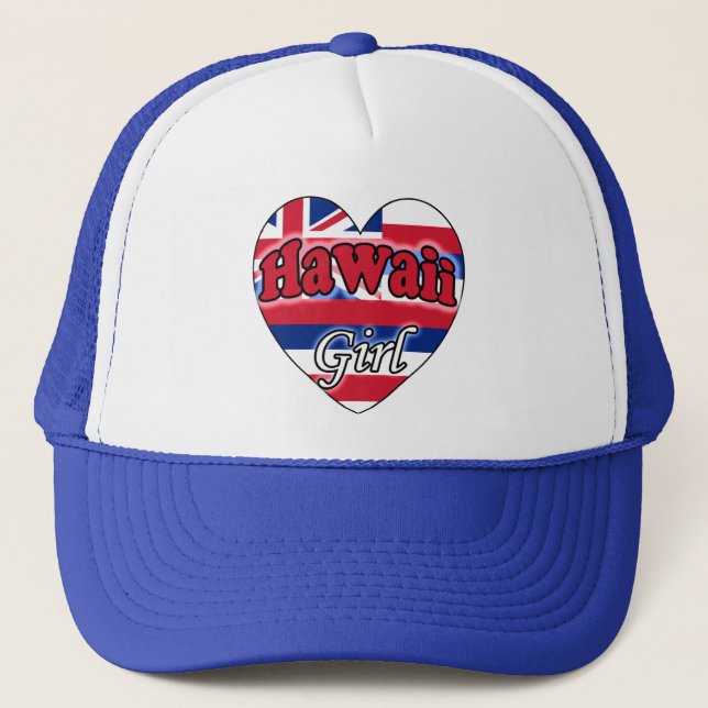 Hawaii Girl Trucker Hat (Front)