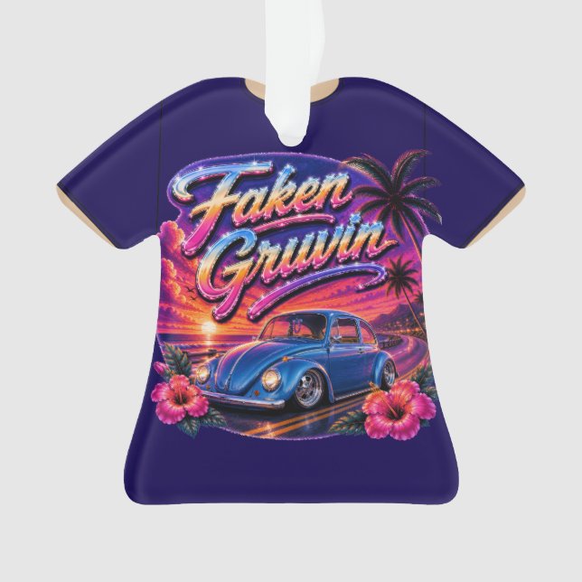 Hawaii Graphic T-Shirt  Ornament (Front)