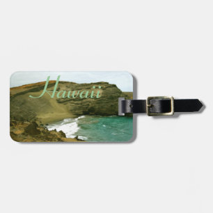 Hawaii Green Sand Beach Baggage I.D. Luggage Tag