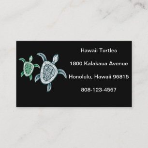 Hawaii Green Sea Turtle Business Card