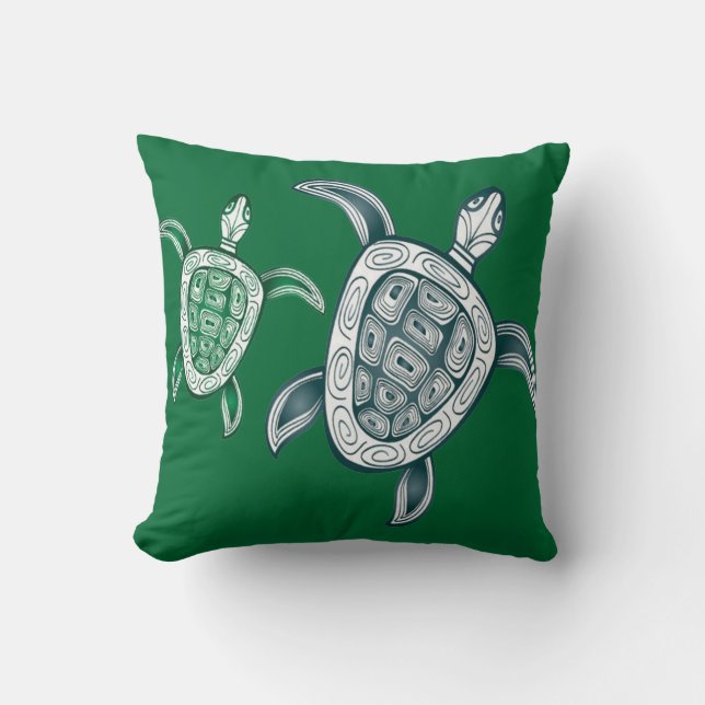 Hawaii Green Sea Turtle Cushion (Front)