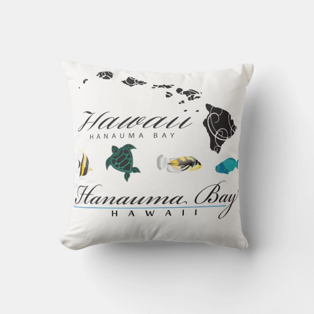 Hawaii Hanauma Bay Maine life Cushion (Front)