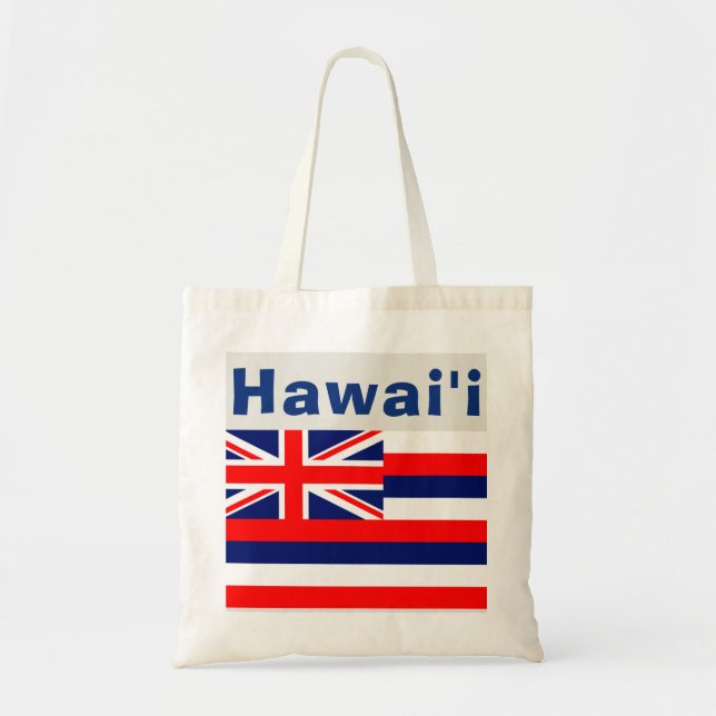 Hawaii Hawaiian Flag Tote Bag (Front)
