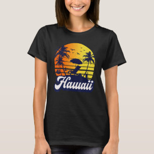 Hawaii Hawaiian Sunset Beach Retro T-Shirt