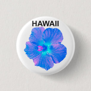 Hawaii Hibiscus 3 Cm Round Badge