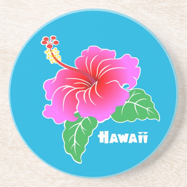 Hawaii Hibiscus Coaster (Front)