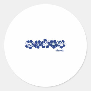 Hawaii Hibiscus Flower Aloha Hawaiian Vacation Sou Classic Round Sticker
