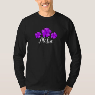 Hawaii Hibiscus Flower Hawaiian Surfer Style Vinta T-Shirt