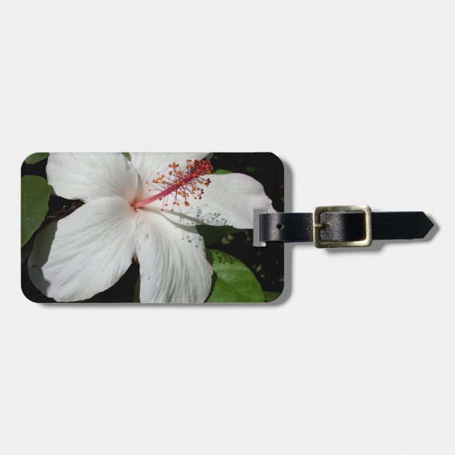 Hawaii Hibiscus Flower Luggage Tag (Front Horizontal)