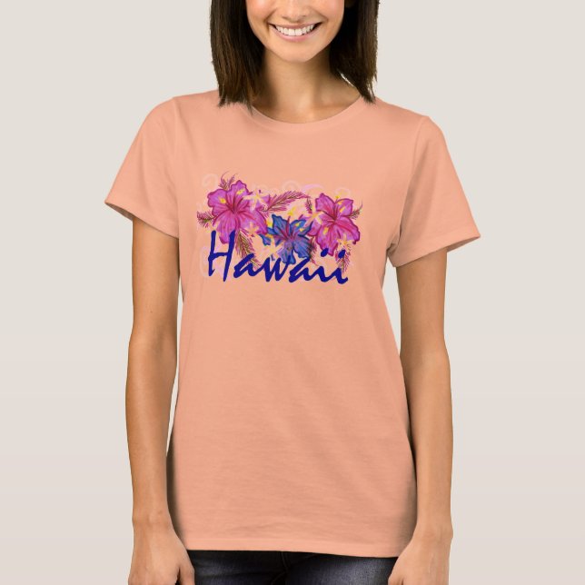 Hawaii hibiscus flower shirt (Front)