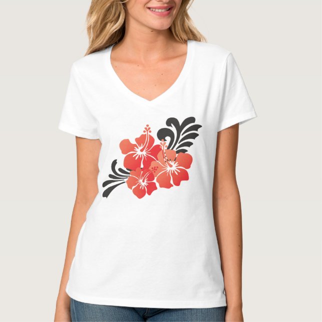 Hawaii Hibiscus Flower T-Shirt (Front)