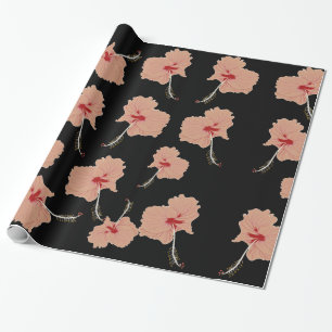 Hawaii Hibsicsus Flowers Wrapping Paper