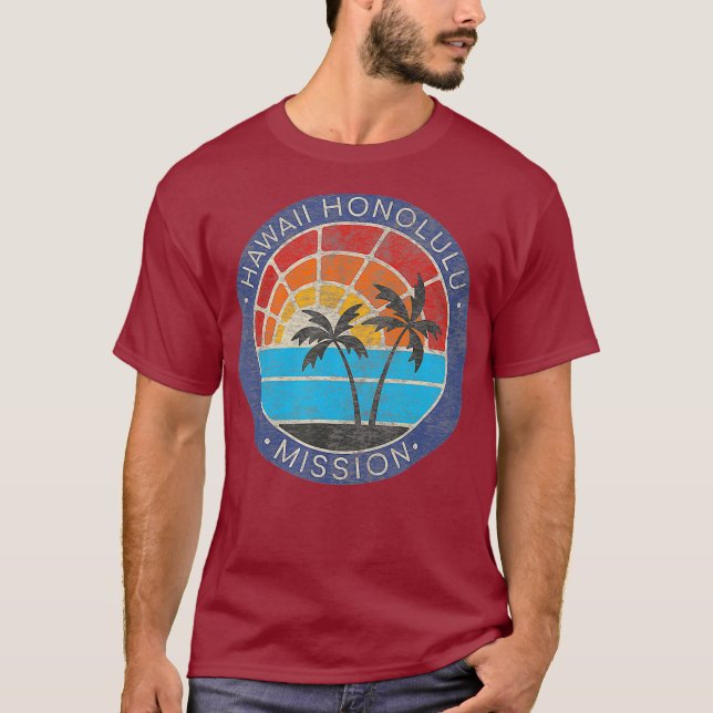 Hawaii Honolulu Mission LDS Missionary T  Mormon T-Shirt (Front)