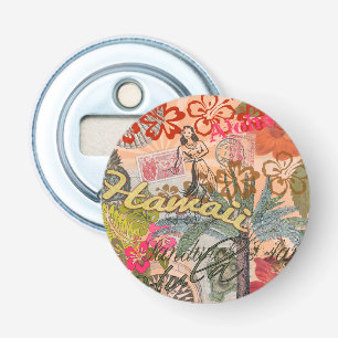 Hawaii Hula Travel Flower Vintage Bottle Opener