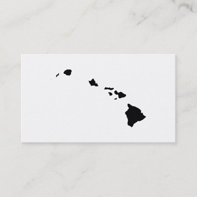 Hawaii in Black and White Business Card (Front)