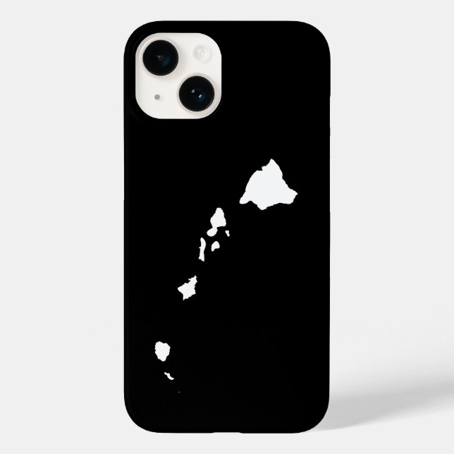 Hawaii in White and Black Case-Mate iPhone Case (Back)