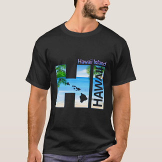 Hawaii Island Hi Hawaii Aloha State Vacation T-Shirt