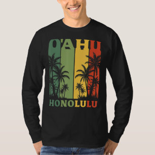 Hawaii Island Palms Oahu Honolulu Hawaiian T-Shirt