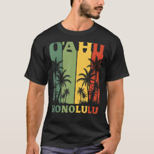 Hawaii Island Palms Oahu Honolulu Hawaiian T-Shirt