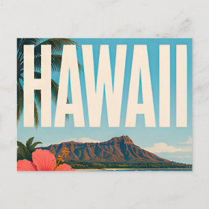 Hawaii Island Paradise Travel Postcard