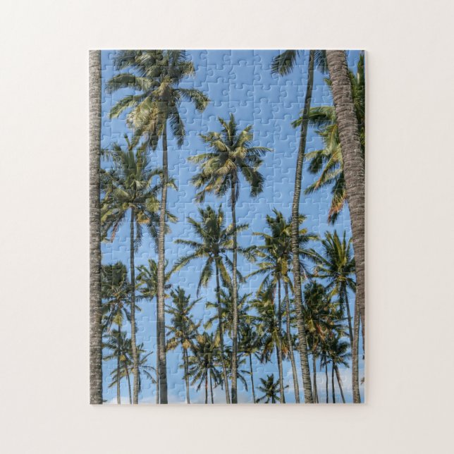 Hawaii Island Travel Exotic Beach Palm Trees Jigsaw Puzzle (Vertical)