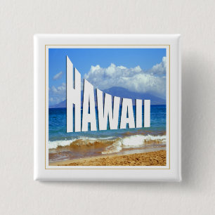 Hawaii Islands 15 Cm Square Badge