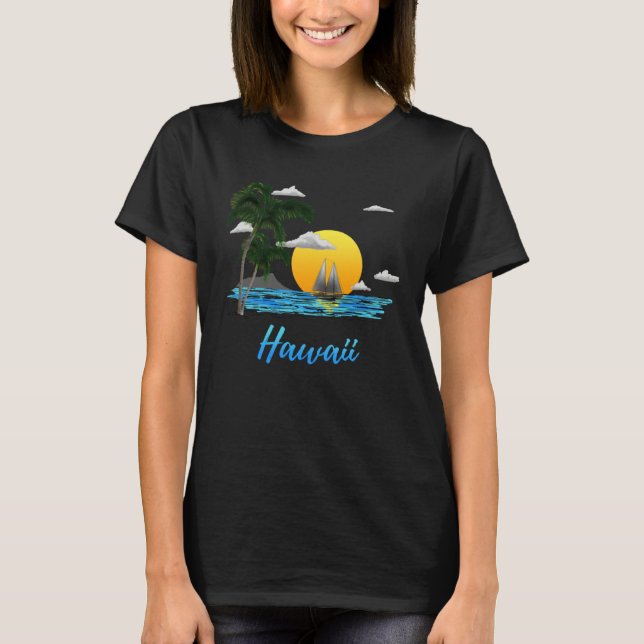 Hawaii Islands Aloha State Sailing T-Shirt (Front)