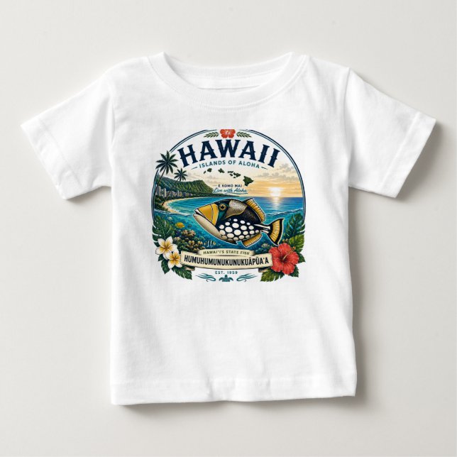 Hawaii Islands Baby T-Shirt (Front)