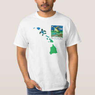 Hawaii Islands Chain - Hanauma Bay Oahu Turtle T-Shirt