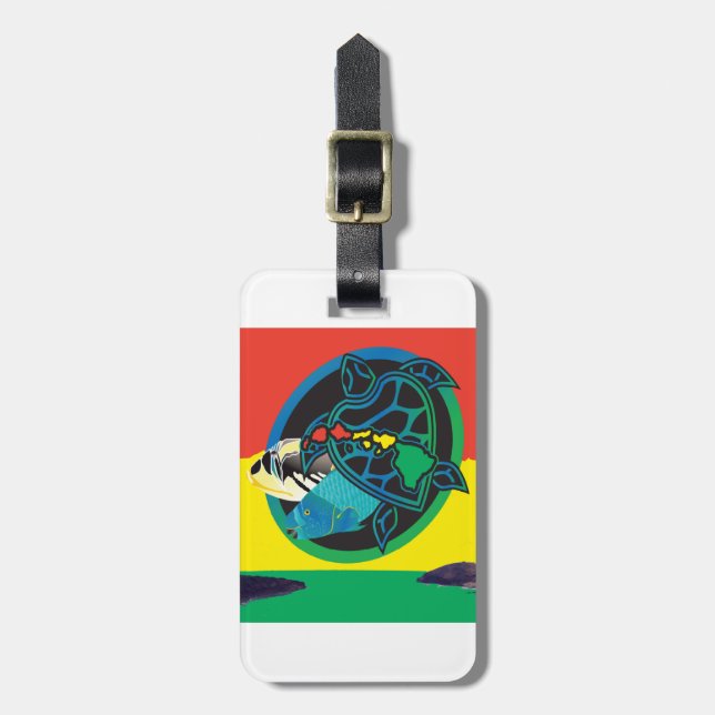 Hawaii Islands Luggage Tag (Front Vertical)