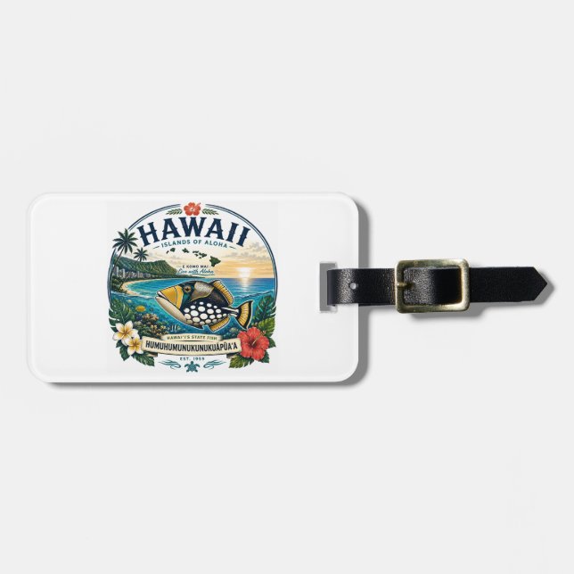 Hawaii Islands Luggage Tag (Front Horizontal)